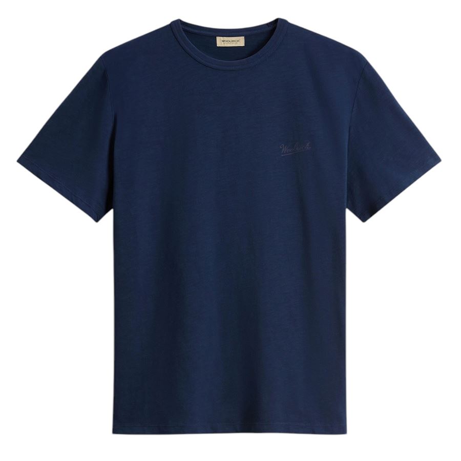 T-shirt maniche corte  in puro cotone fiammato da uomo Woolrich | CFWOTE01613827